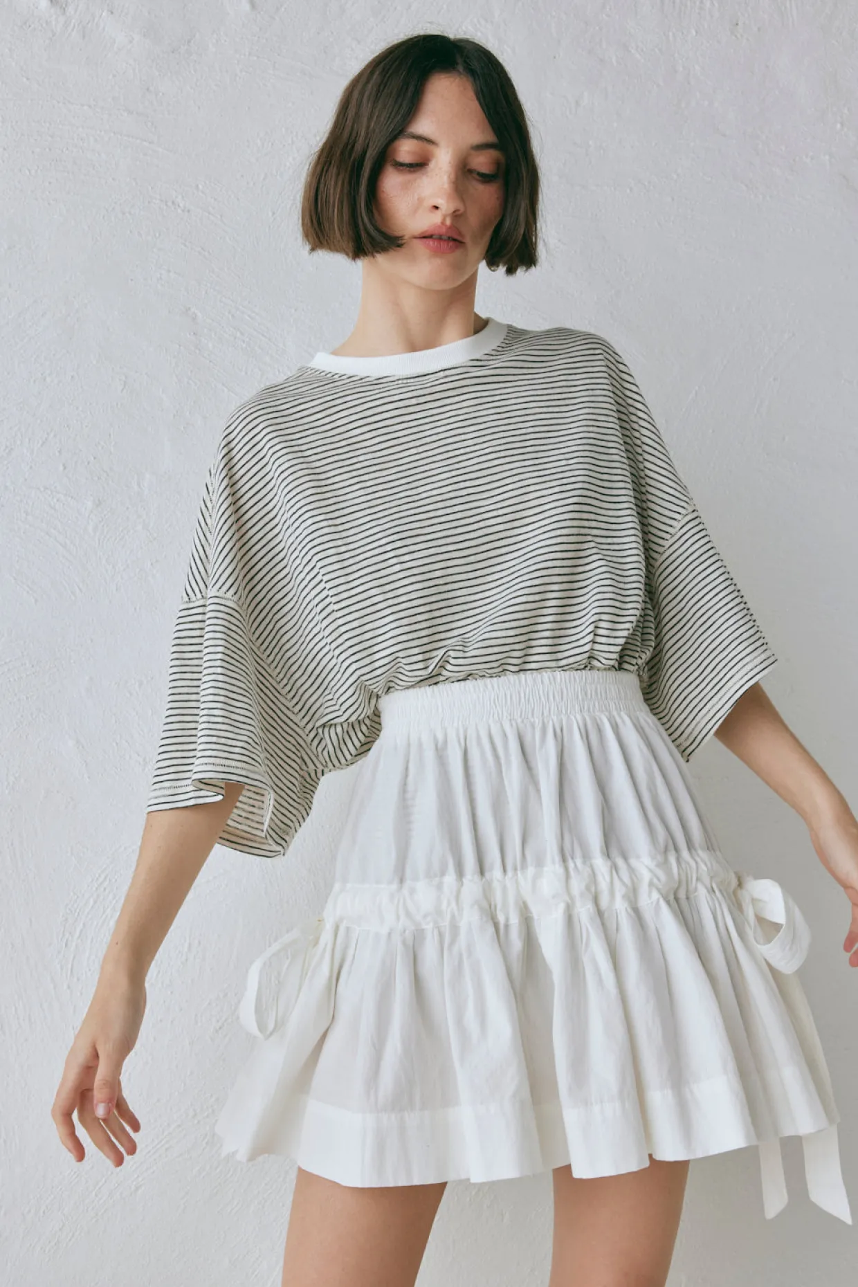 Lily Mini Skirt White