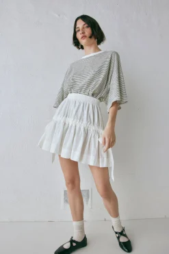 Lily Mini Skirt White