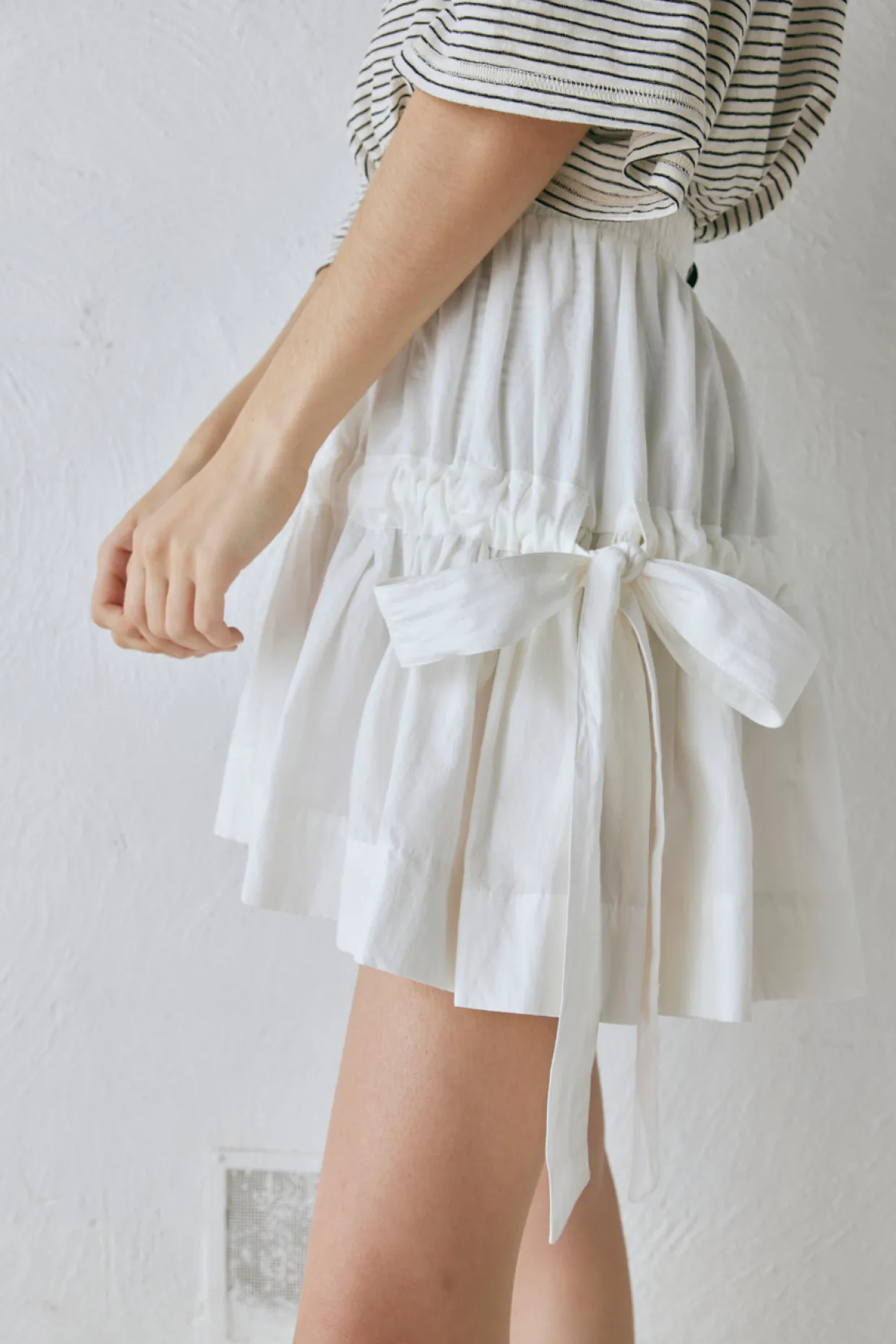 Lily Mini Skirt White
