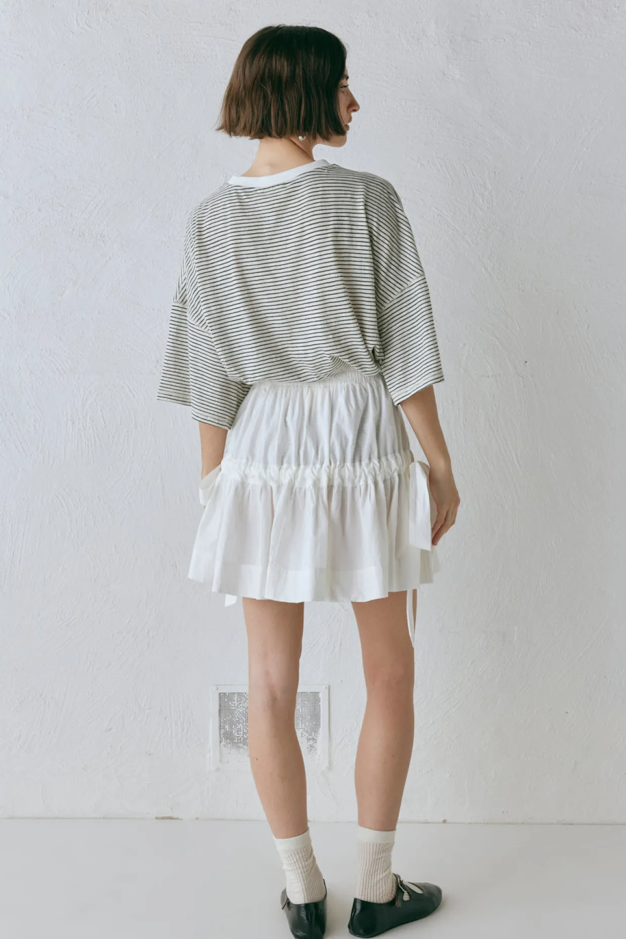Lily Mini Skirt White