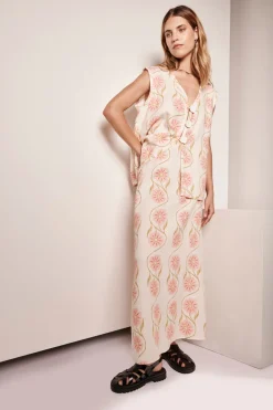 Lorena Linen Vest Bloom