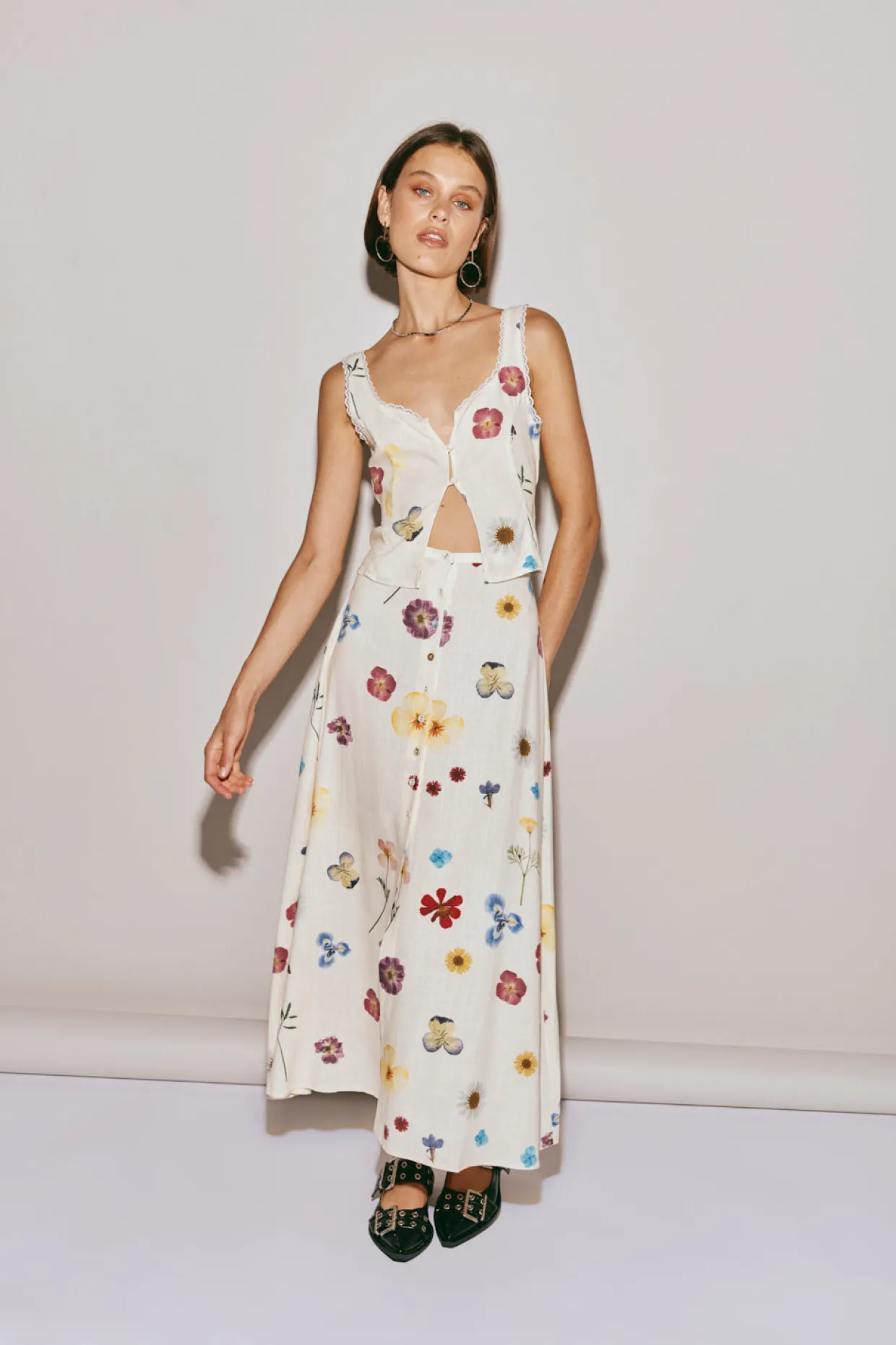 Love Language Midi Skirt Floral