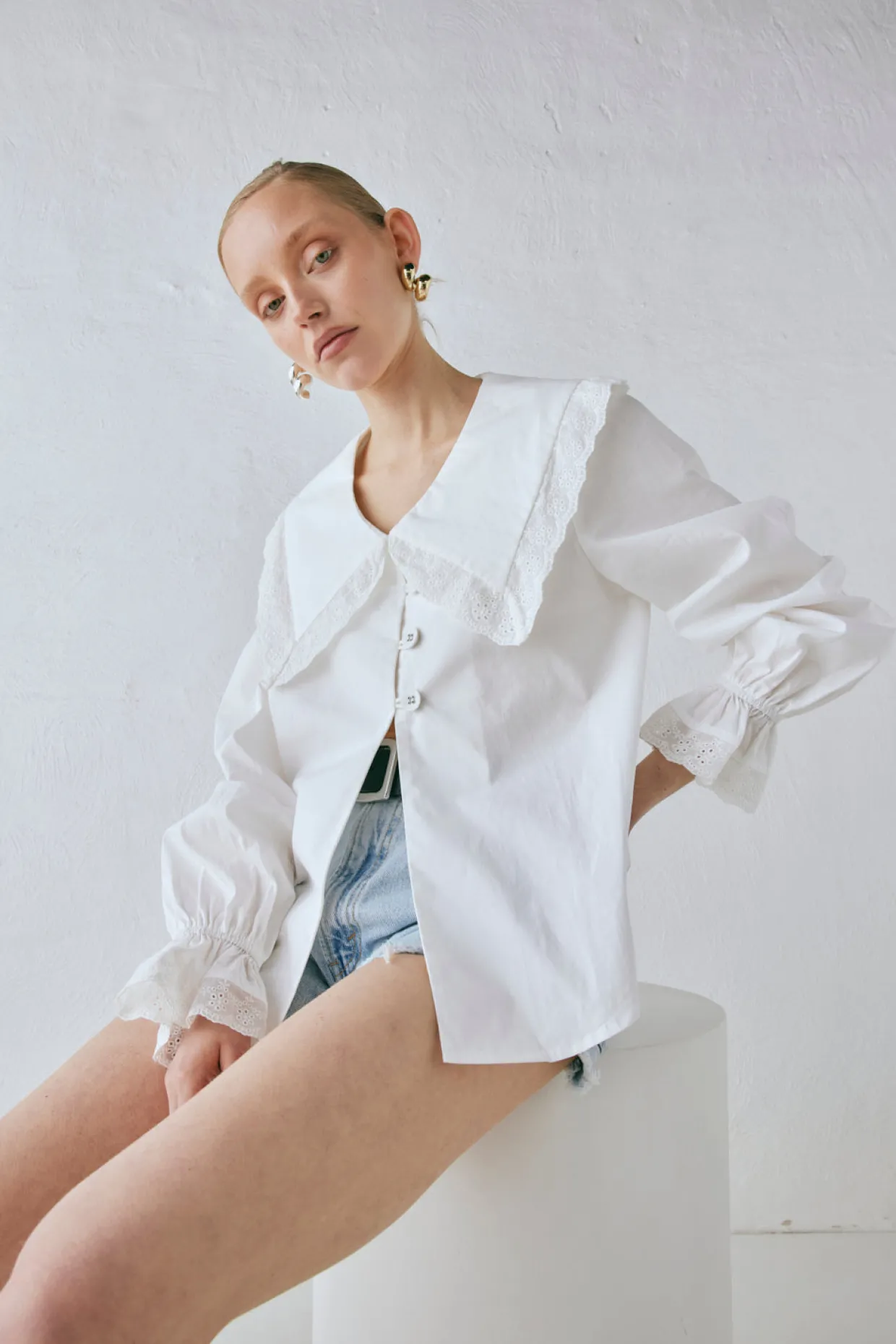Mae Blouse White