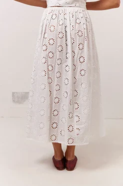 Maisie Midi Skirt Anglaise