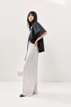 Merci Satin Pants Silver