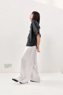 Merci Satin Pants Silver