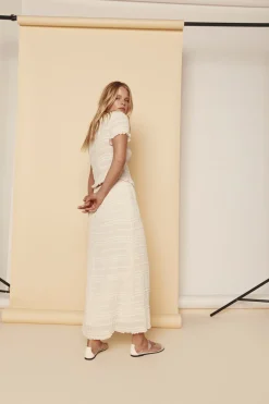 Mia Midi Skirt Cream