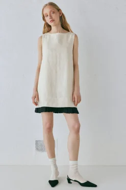Musa Linen Mini Dress Cream