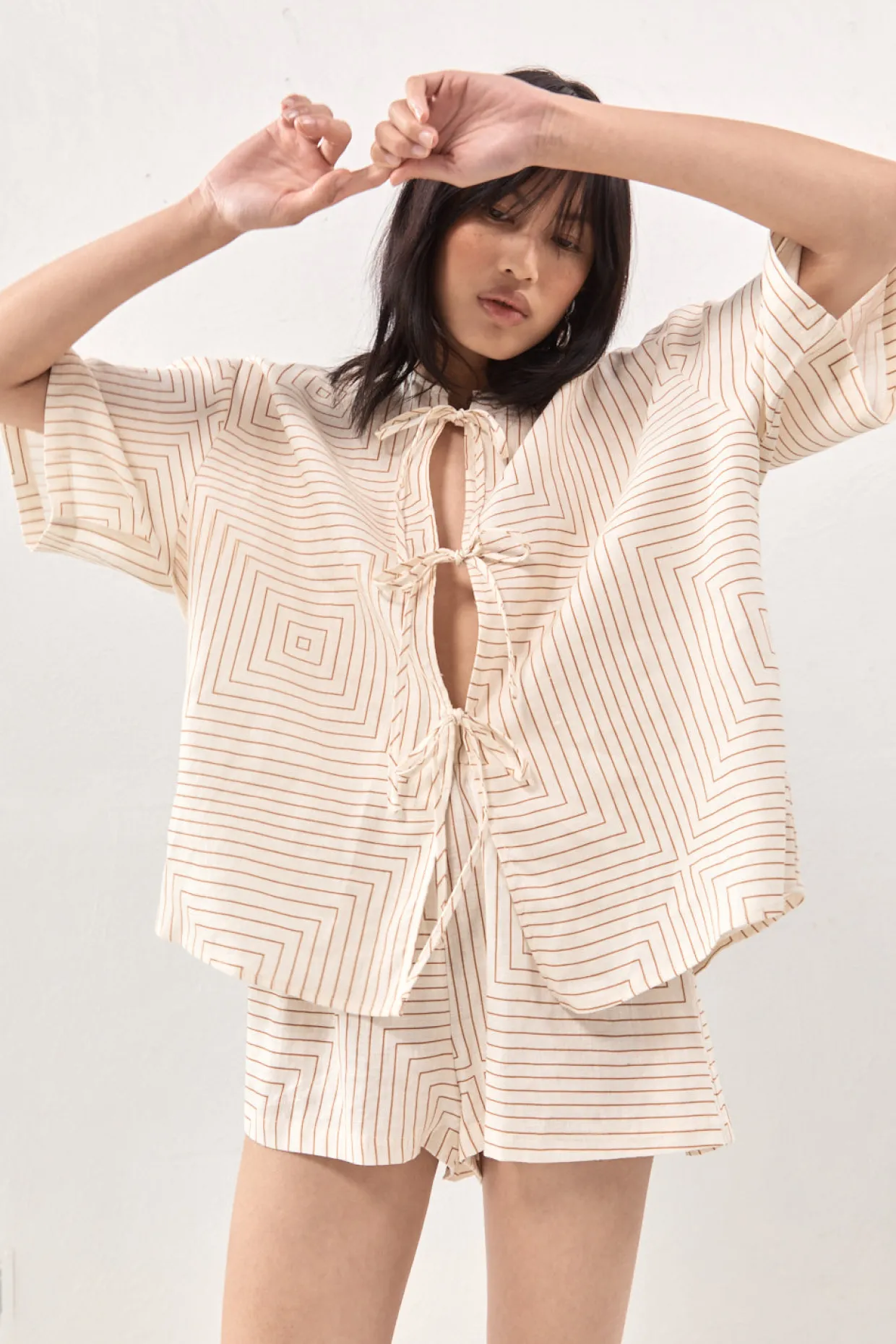Naomi Linen Smock Top Juno