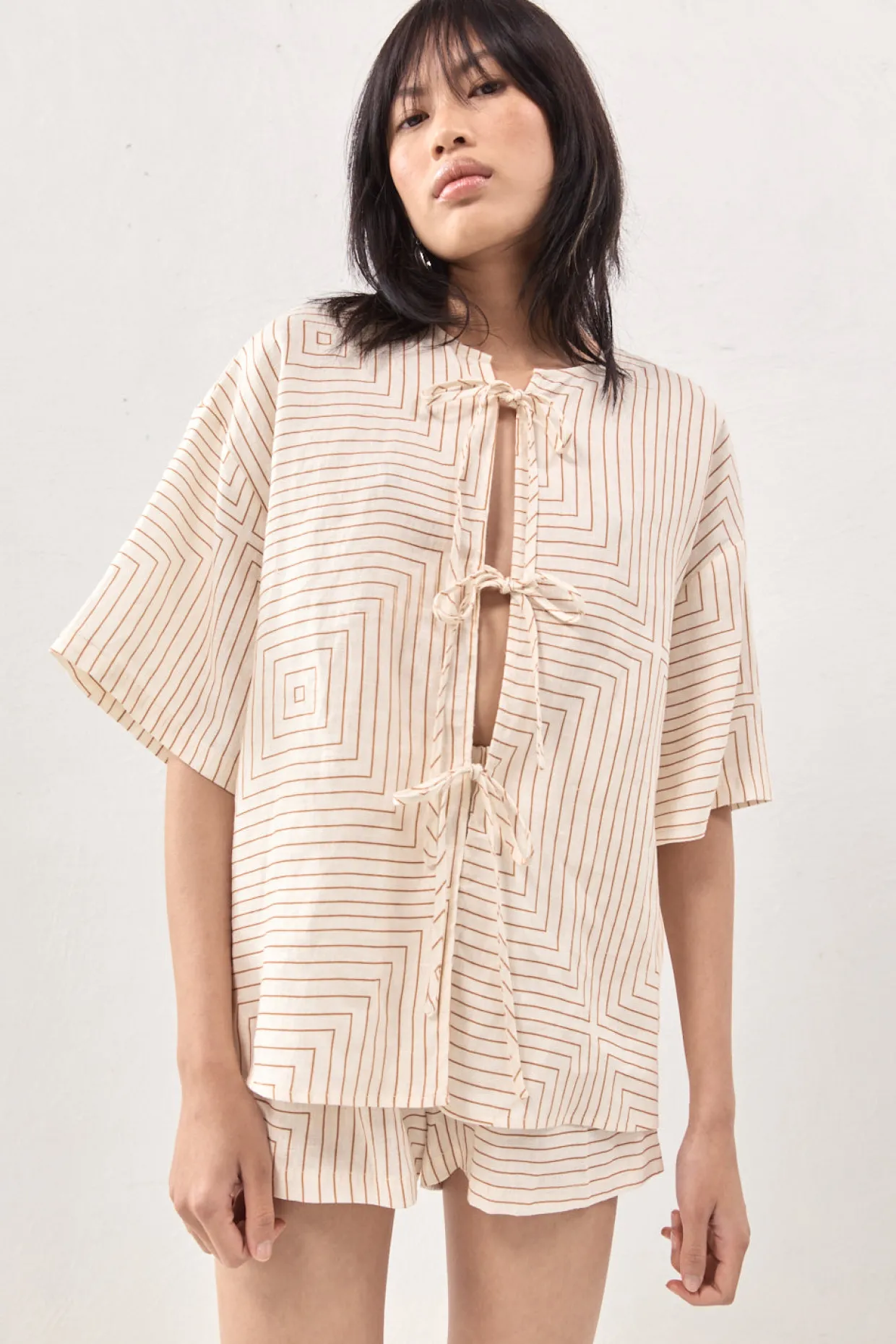 Naomi Linen Smock Top Juno