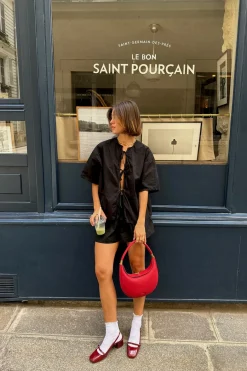 Naomi Smock Top Black