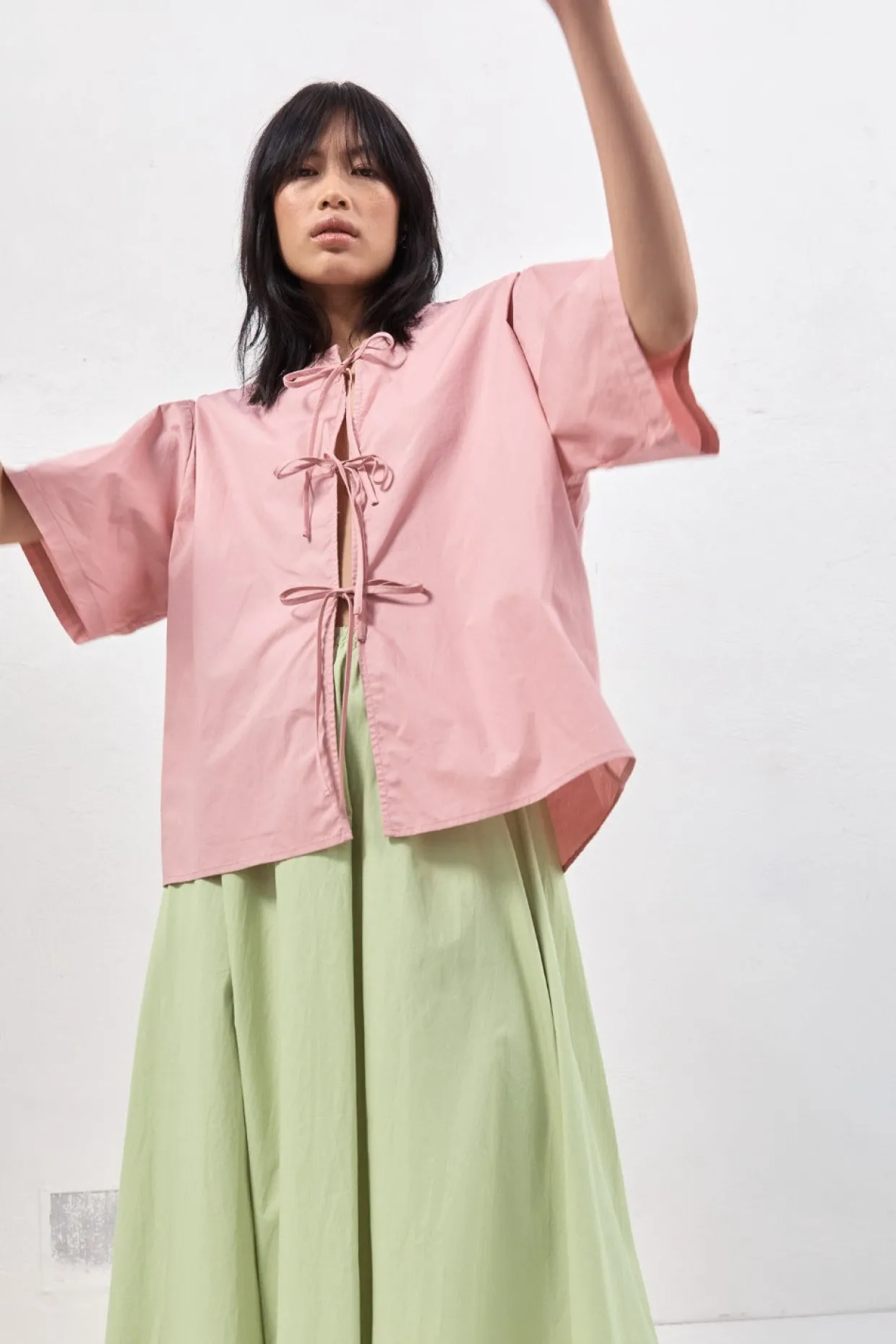 Naomi Smock Top Rose
