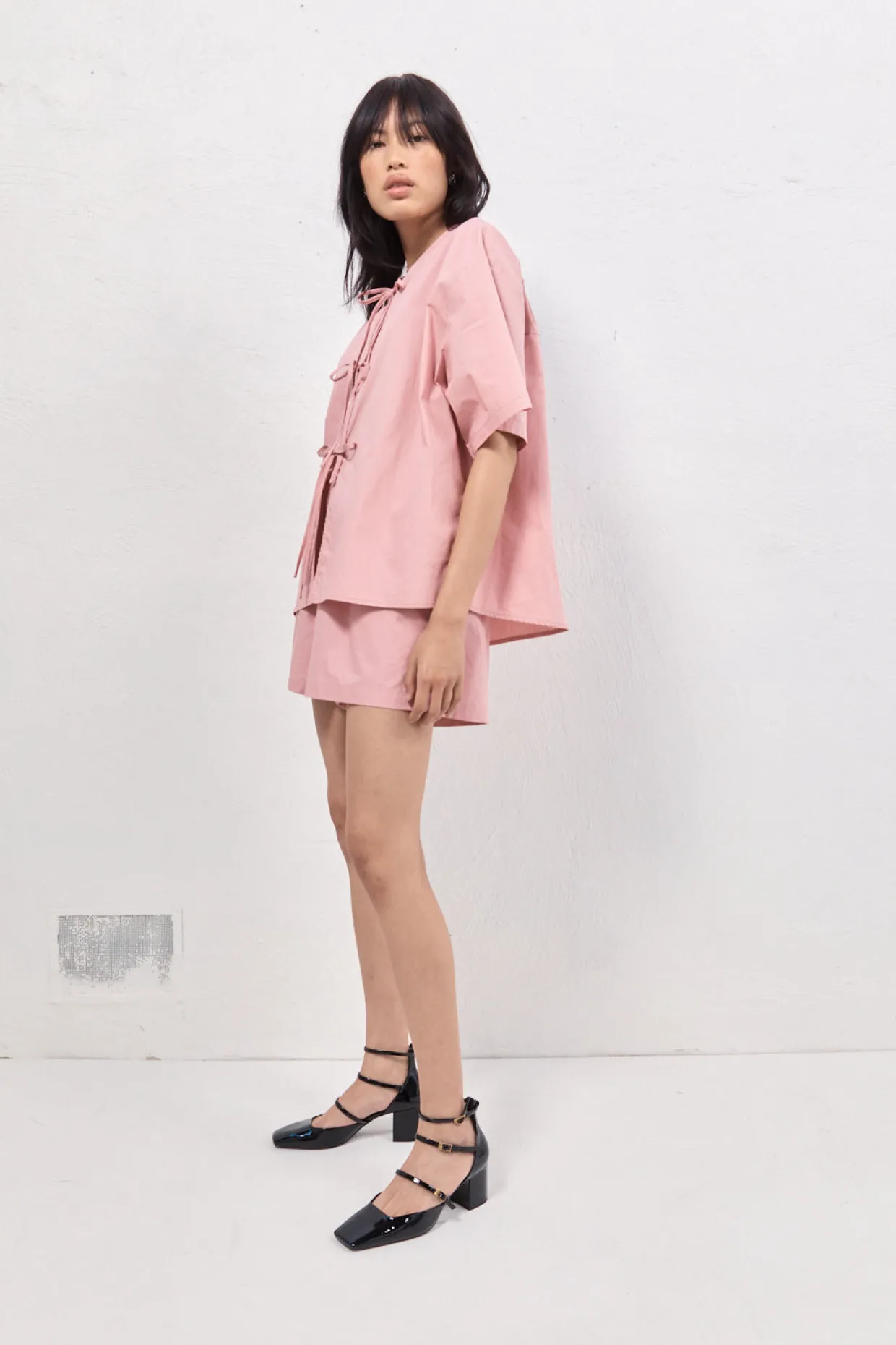 Naomi Smock Top Rose