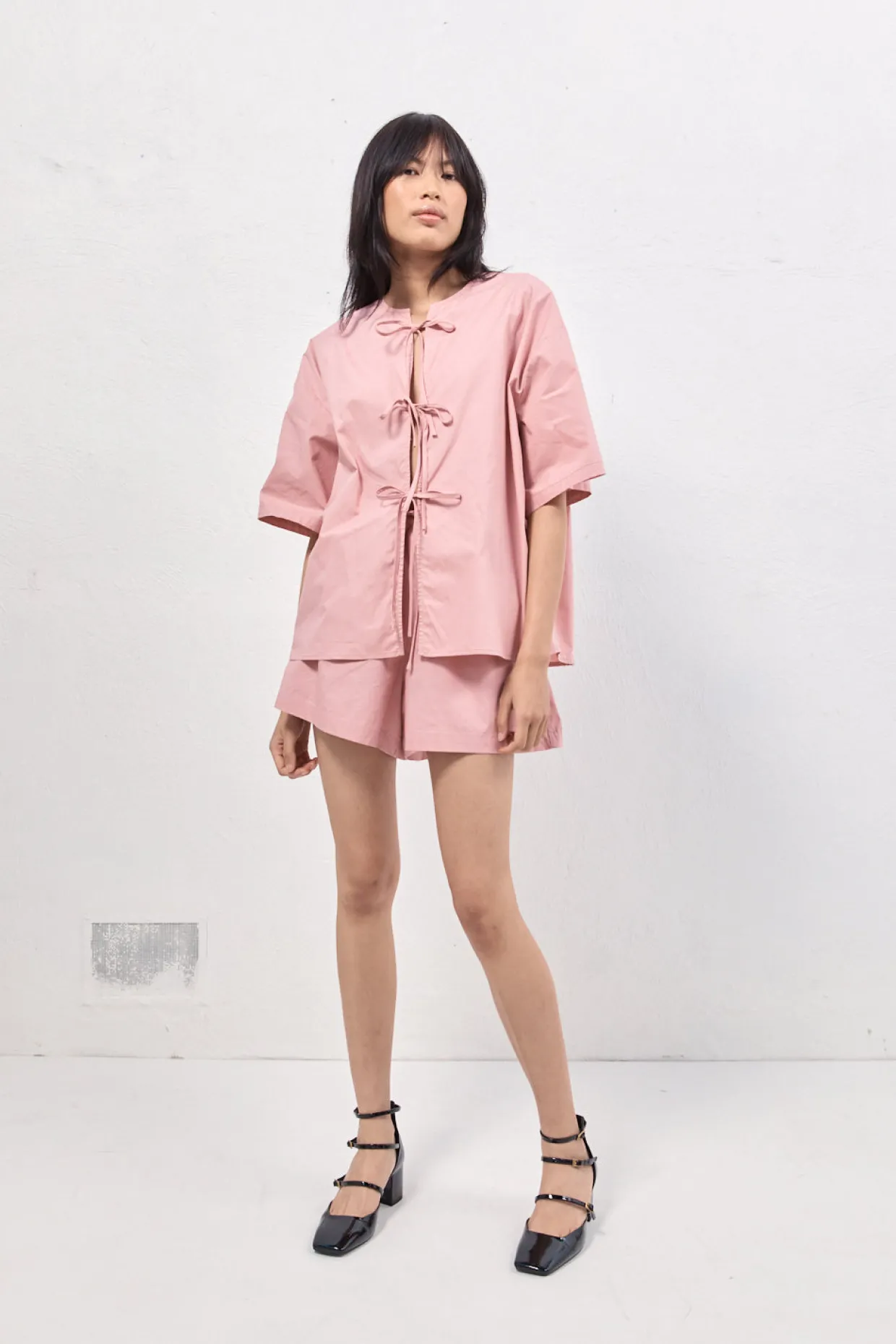 Naomi Smock Top Rose