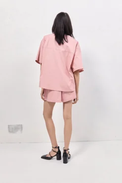 Naomi Smock Top Rose