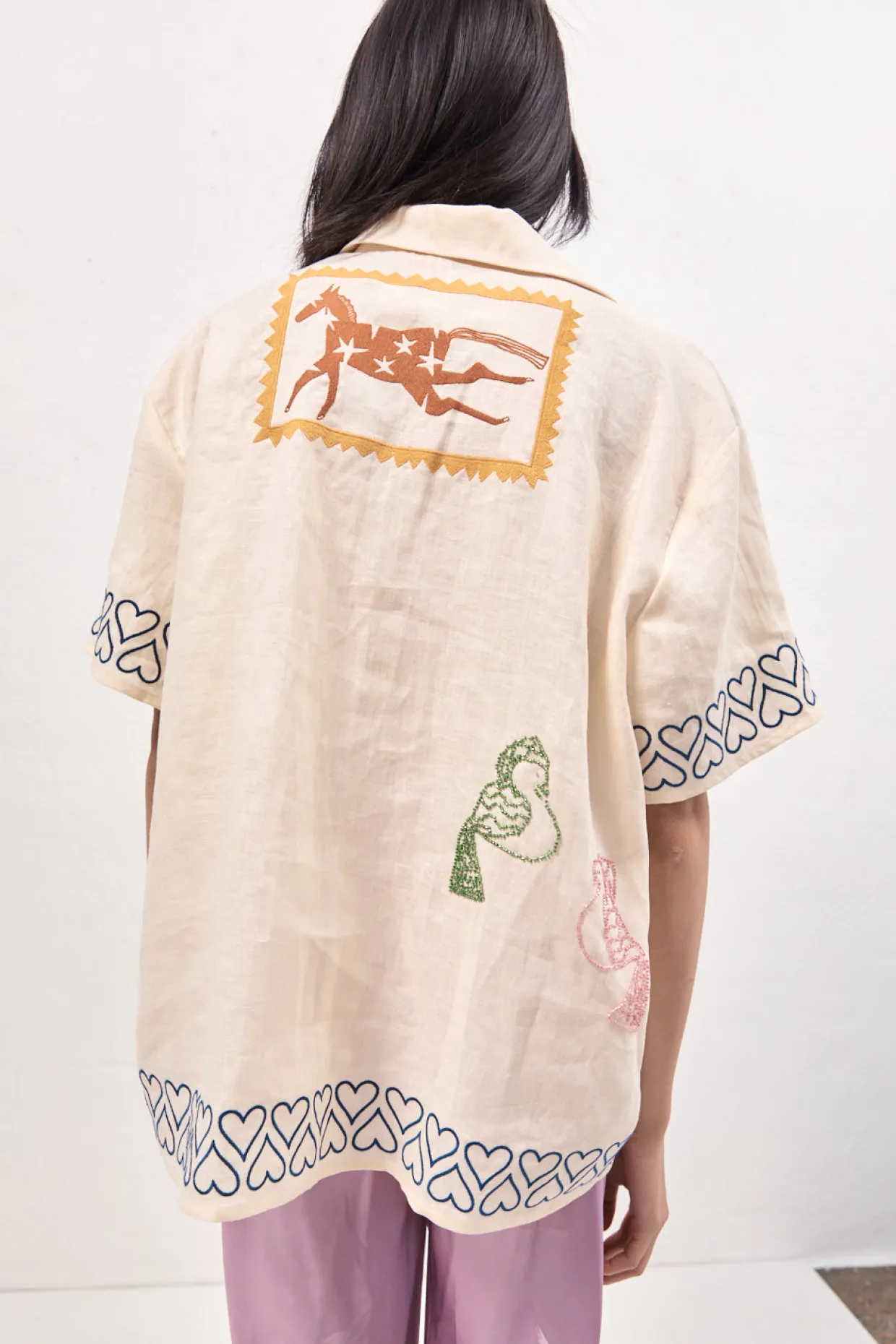 Natalia Linen Shirt Cream