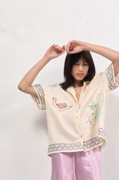 Natalia Linen Shirt Cream
