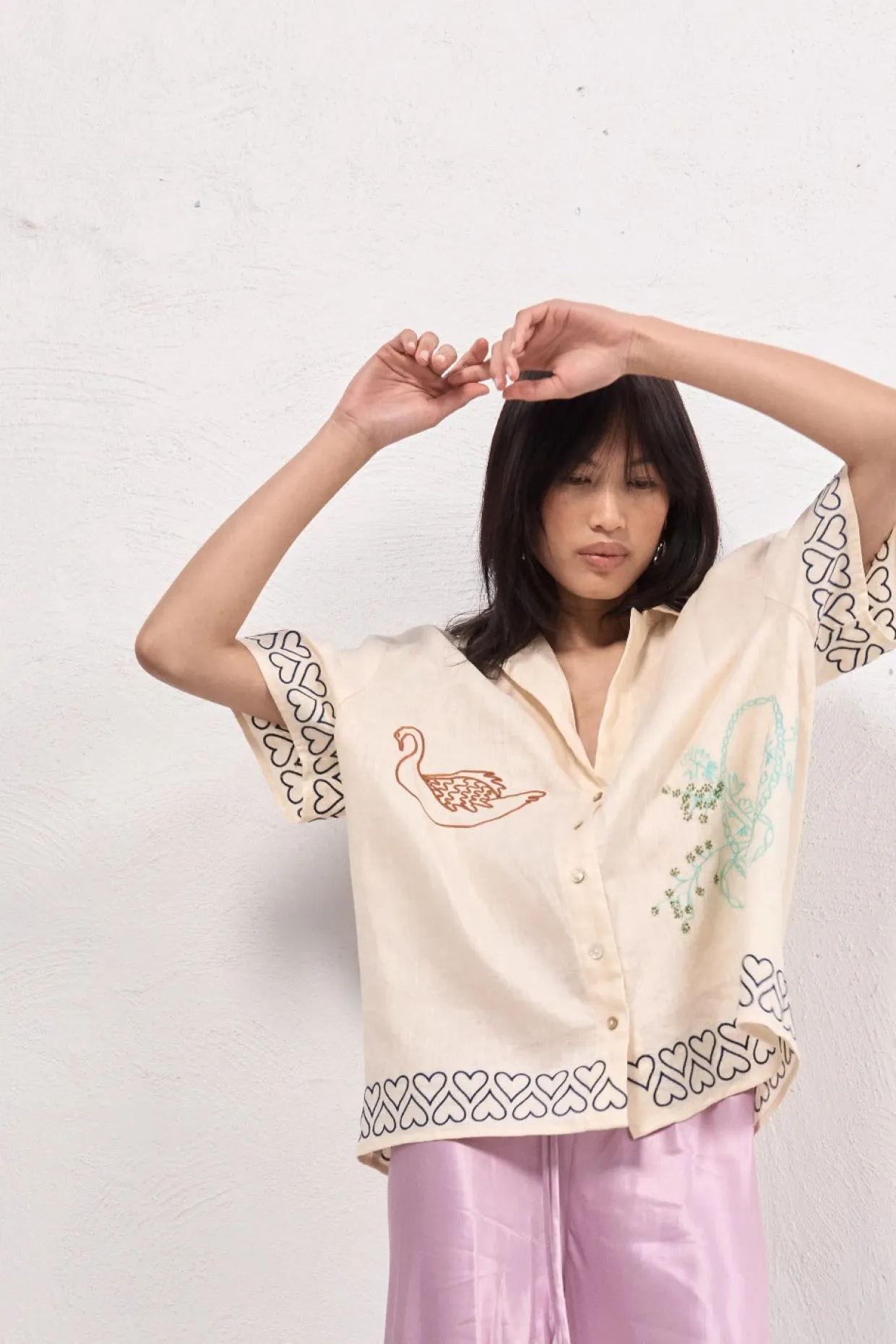 Natalia Linen Shirt Cream