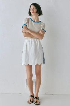 Nature of Art Linen Mini Skirt Vienna