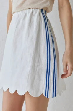 Nature of Art Linen Mini Skirt Vienna