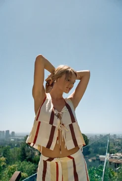 Nessa Linen Smock Top Ace