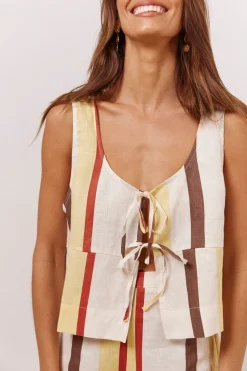 Nessa Linen Smock Top Ace