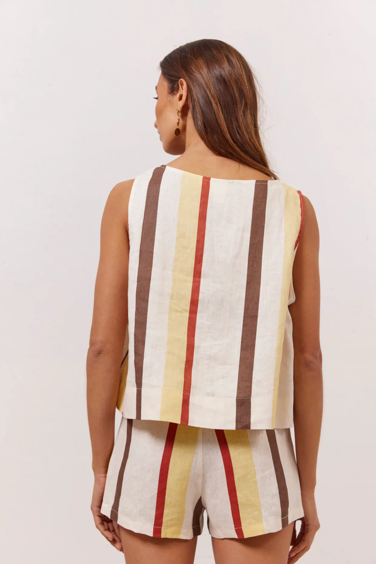 Nessa Linen Smock Top Ace