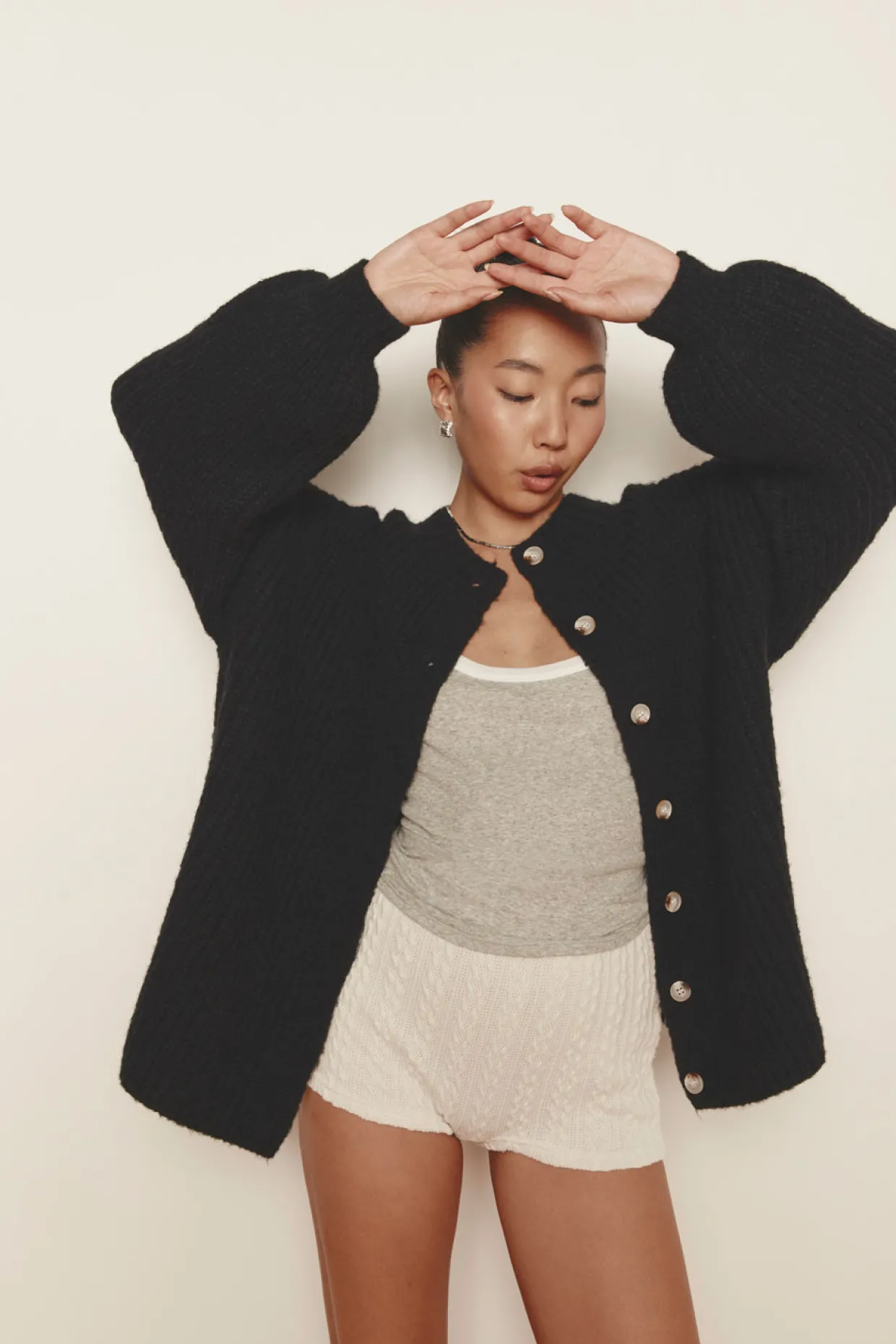 Penelope Knit Cardigan Black