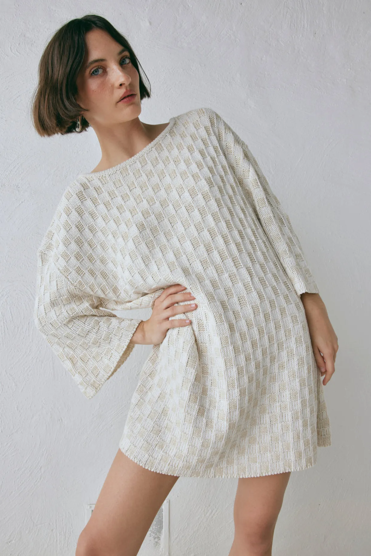 Pia Knit Tunic Cream