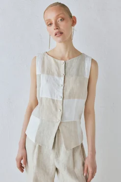 Rare Linen Vest Natural