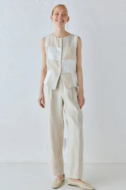 Rare Linen Vest Natural
