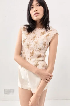Retrofuture Top Tan
