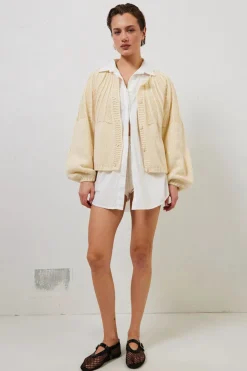 Riley Knit Cardigan Cream