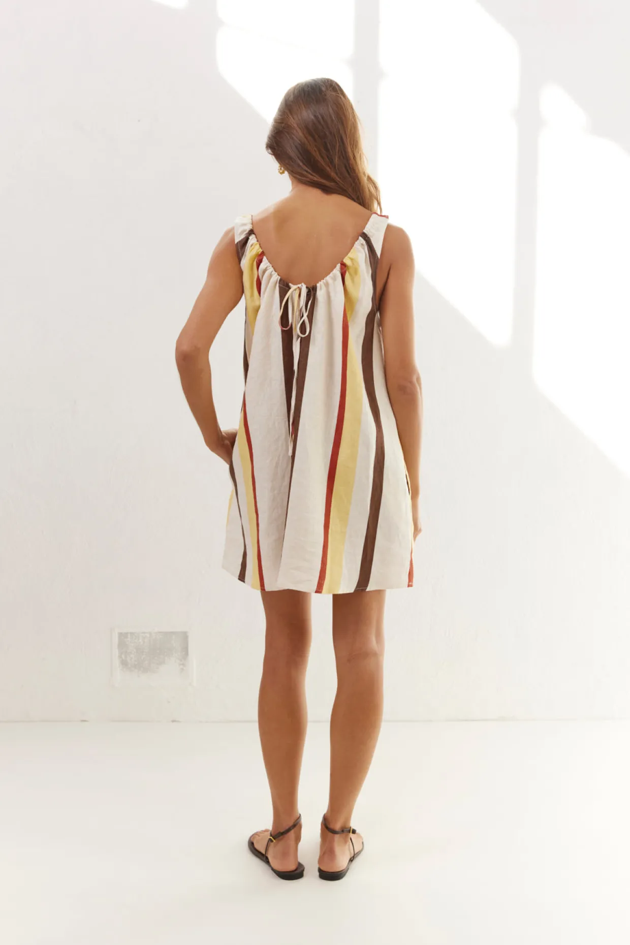 Rio Linen Mini Dress Ace