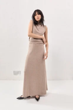 Rowe Knit Maxi Skirt Mocha