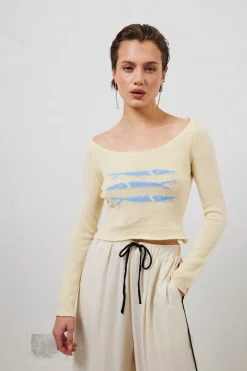 Sardinia Knit Top Cream
