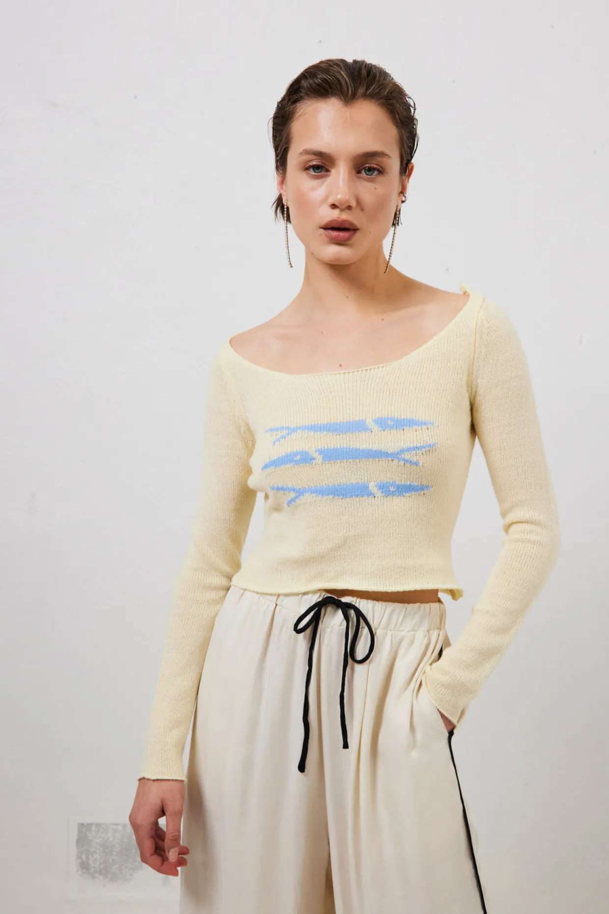 Sardinia Knit Top Cream