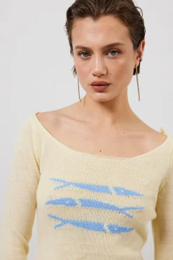 Sardinia Knit Top Cream