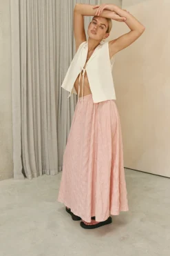 Solara Midi Skirt Pink