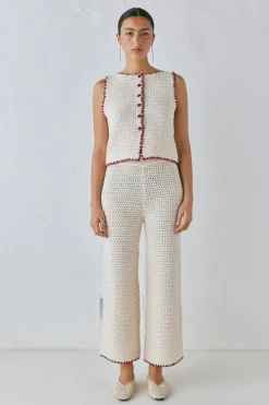 Stella Knit Pants Cream