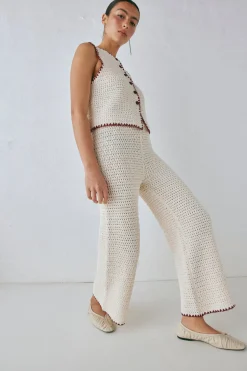 Stella Knit Pants Cream