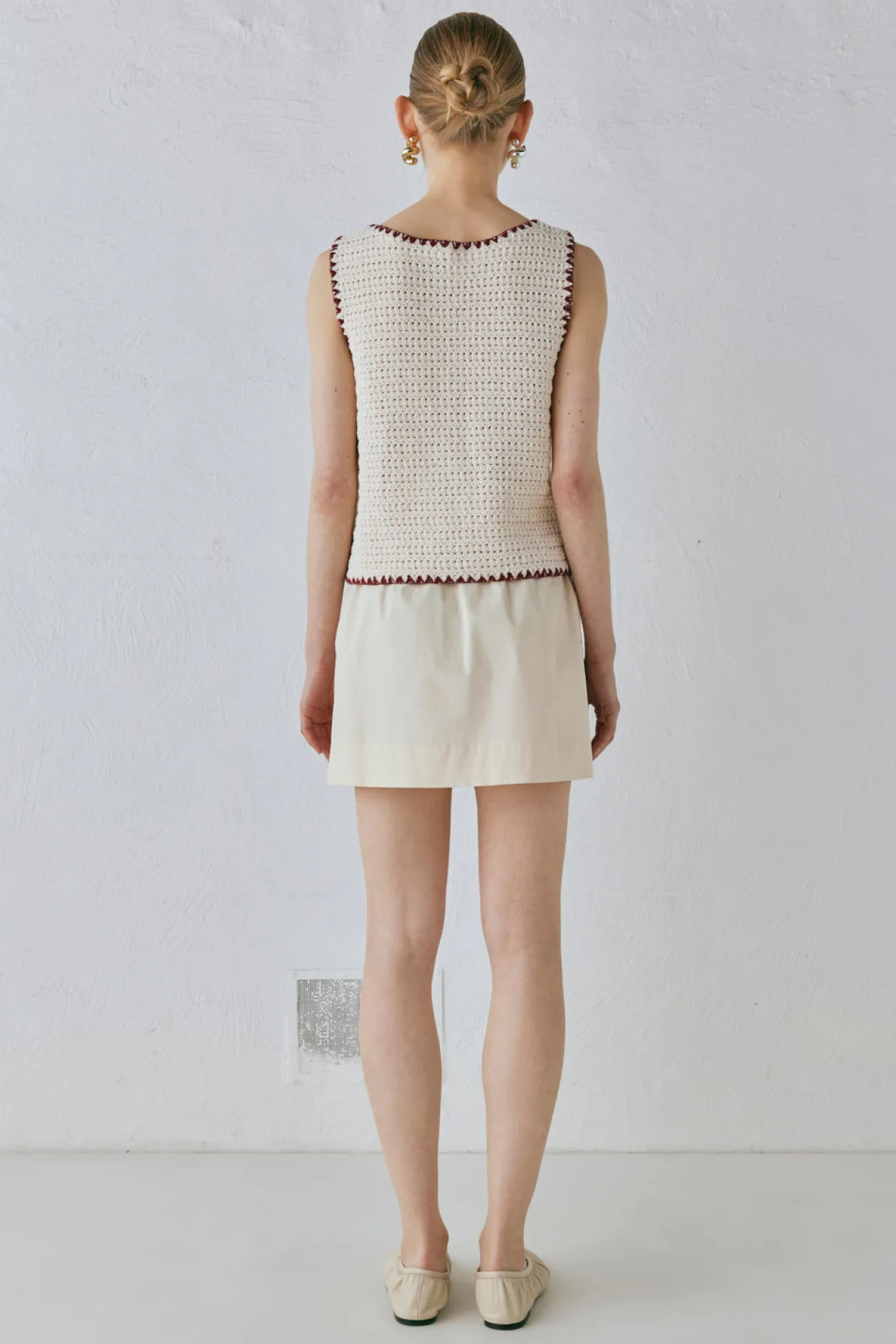 Stella Knit Vest Cream