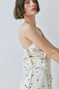 Sunrays Linen Top Dot