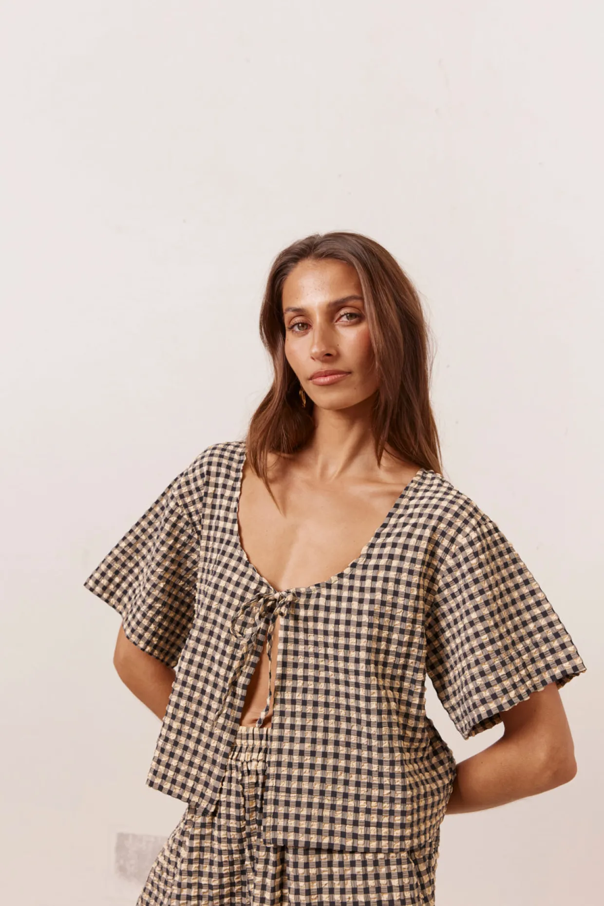 The Sea & I Smock Top Black