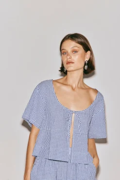 The Sea & I Smock Top Navy