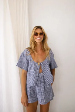 The Sea & I Smock Top Navy