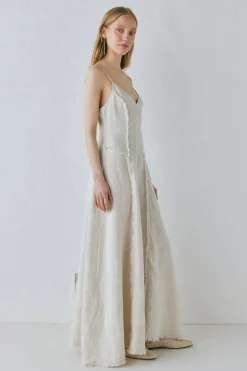 Thea Linen Maxi Dress Natural