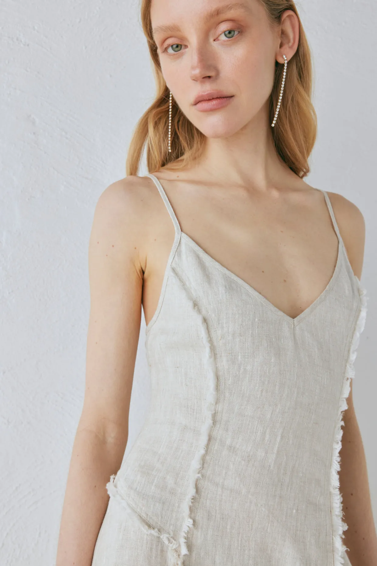 Thea Linen Maxi Dress Natural