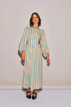 Tularosa Linen Midi Dress Spritz
