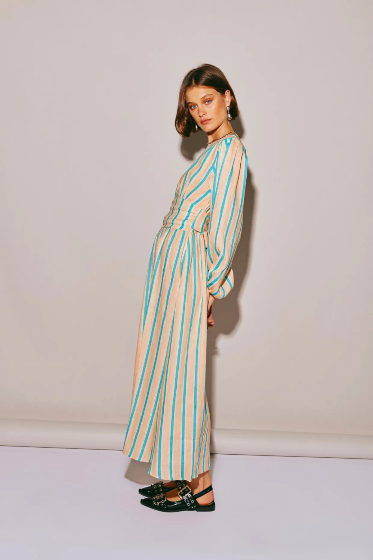 Tularosa Linen Midi Dress Spritz